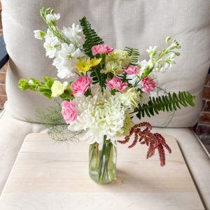 Mini Arrangement in Mini Milk Bottle